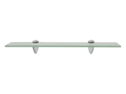 Estantes de pared 2 uds Cristal 50x20 cm 8 mm