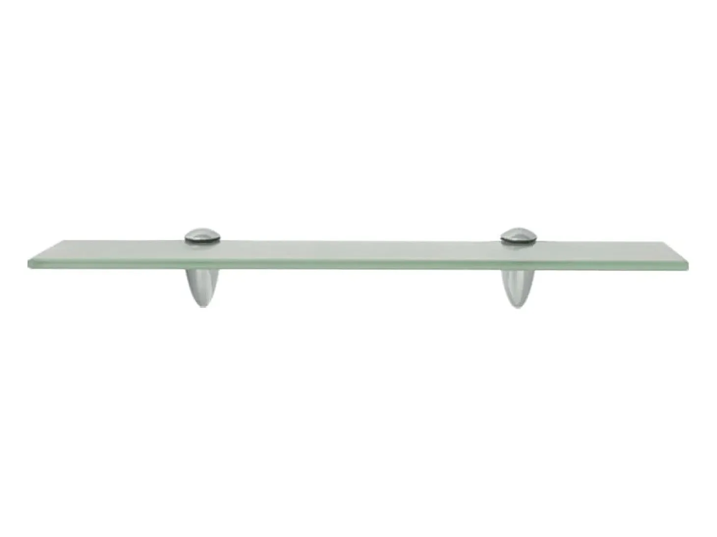 Estantes de pared 2 uds Cristal 50x20 cm 8 mm
