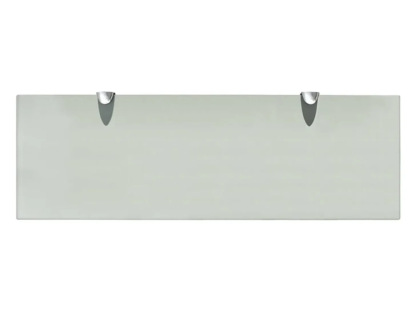 Estantes de pared 2 uds Cristal 60x20 cm 8 mm