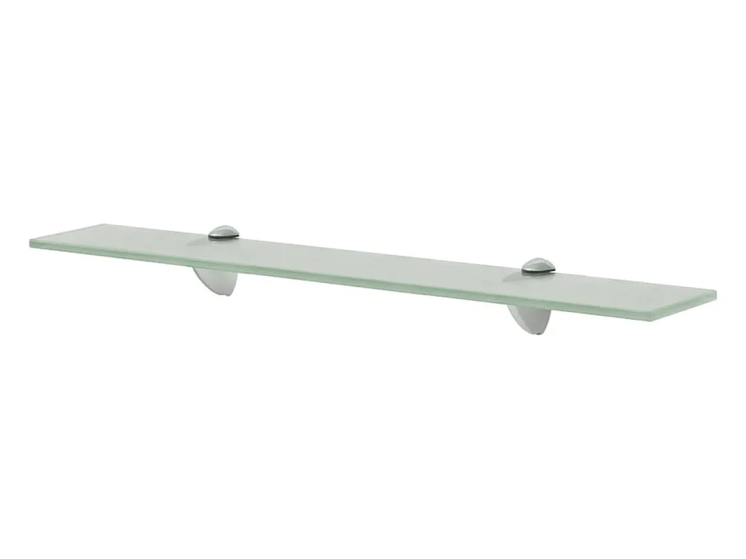 Estantes de pared 2 uds Cristal 60x20 cm 8 mm