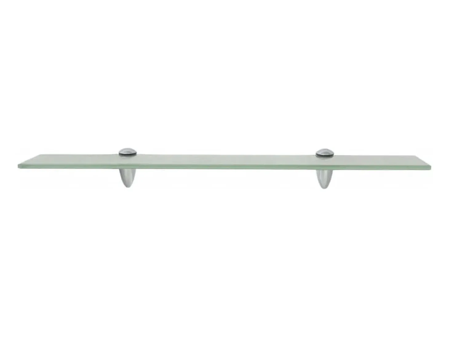 Estantes de pared 2 uds Cristal 60x20 cm 8 mm