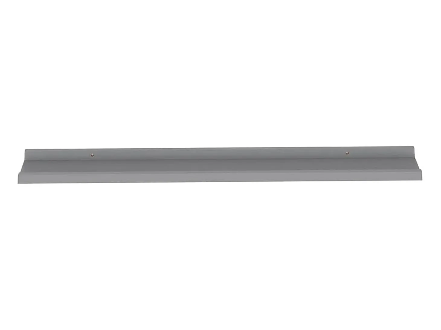 Estantes de pared 2 uds Gris 100x9x3 cm