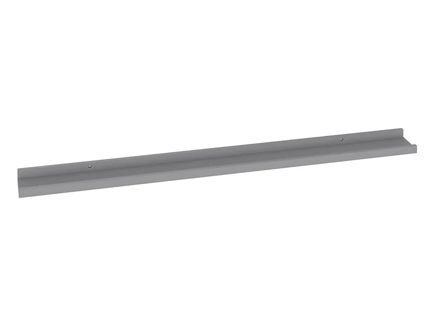 Estantes de pared 2 uds Gris 100x9x3 cm