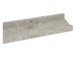 Estantes de pared 2 uds Gris hormigón 80x9x3 cm