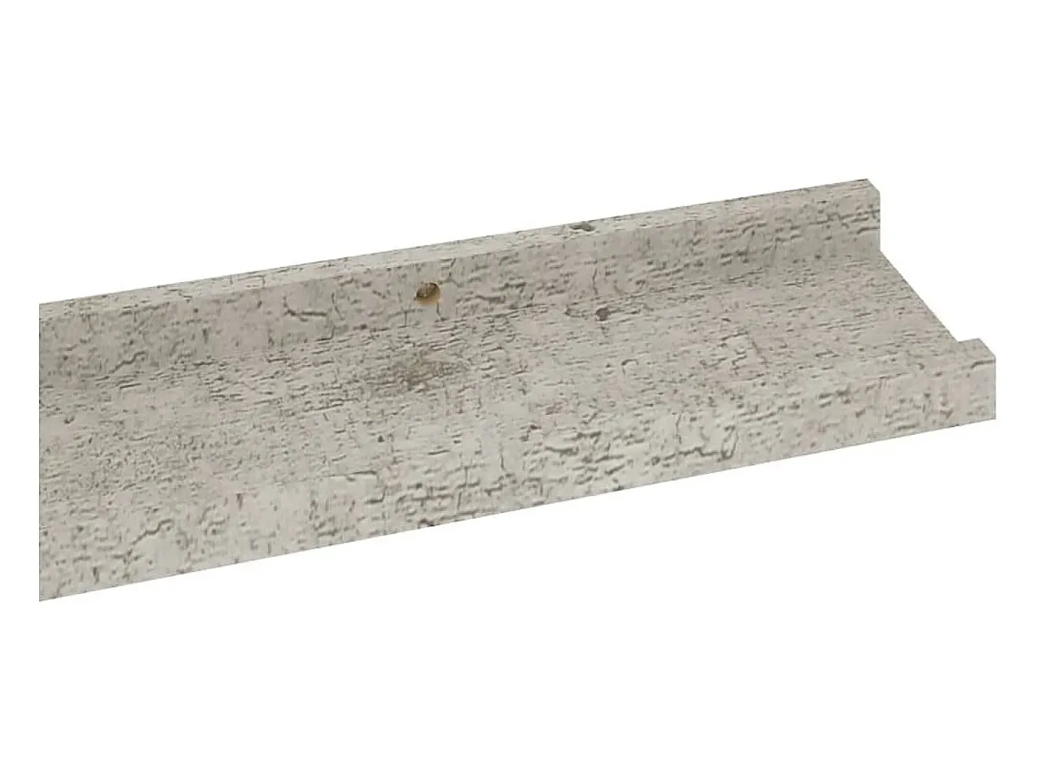 Estantes de pared 2 uds Gris hormigón 80x9x3 cm