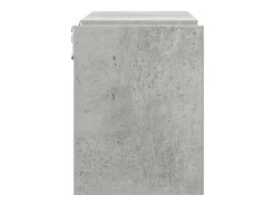 Estantes de pared 2 uds madera de ingeniería gris 100x15x20 cm