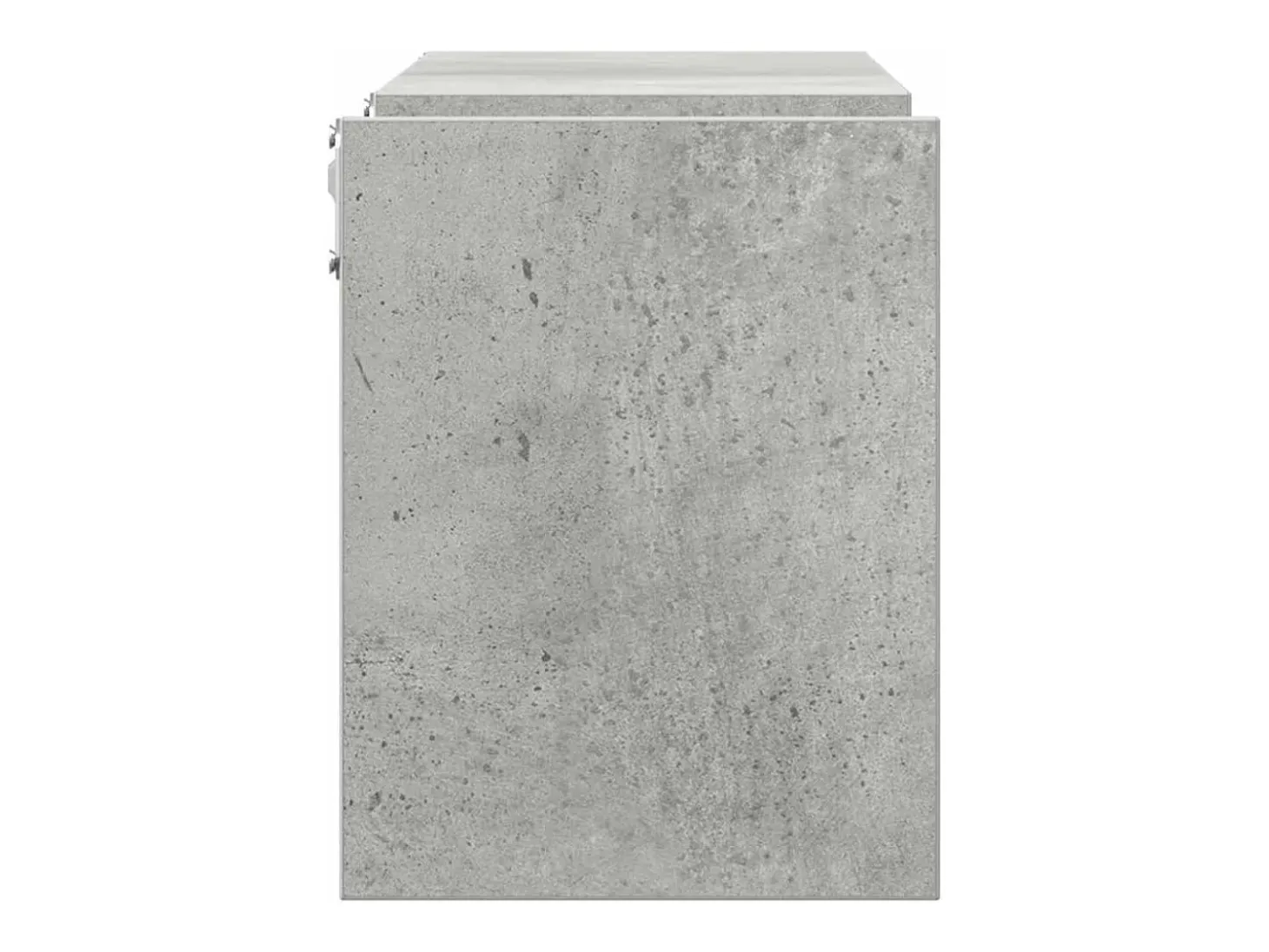 Estantes de pared 2 uds madera de ingeniería gris 100x15x20 cm