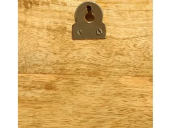 Estantes de pared 2 uds madera maciza