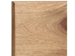 Estantes de pared 2 uds madera maciza de acacia 118x26x20 cm