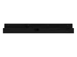 Estantes de pared 2 uds Negro 80x12x9 cm Madera maciza de pino