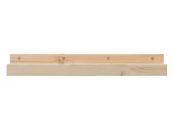 Estantes de pared 2 uds 80x12x9 cm Madera maciza de pino