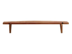 Estantes de pared 2 uds 110x20x18 cm madera maciza de acacia