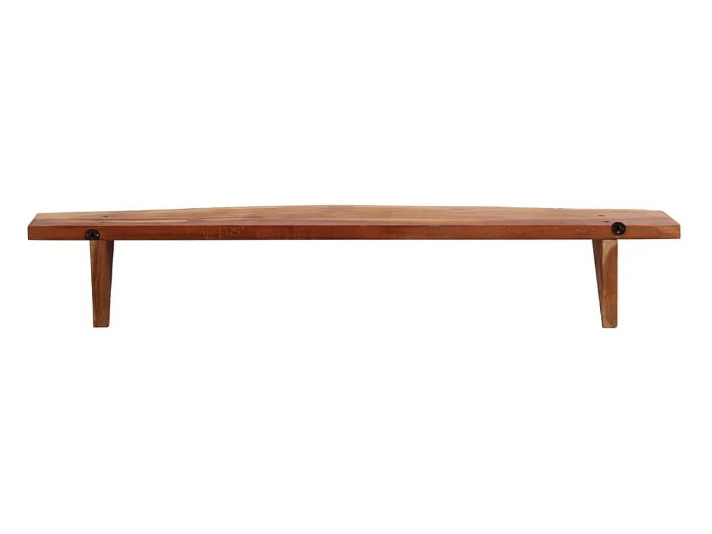 Estantes de pared 2 uds 110x20x18 cm madera maciza de acacia