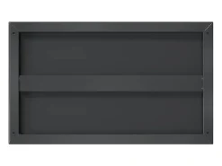 Estantes de pared 2 uds 50x30x3 cm acero inoxidable negro
