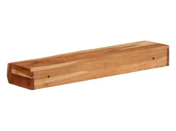 Estantes de pared 2 uds 60x17x8 cm madera maciza de acacia