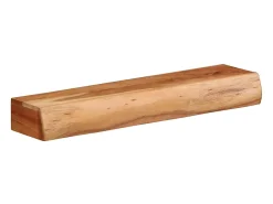 Estantes de pared 2 uds 60x17x8 cm madera maciza de acacia