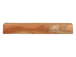 Estantes de pared 2 uds 60x17x8 cm madera maciza de acacia