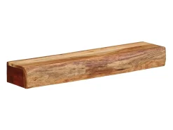 Estantes de pared 2 uds 60x17x8 cm madera maciza de acacia