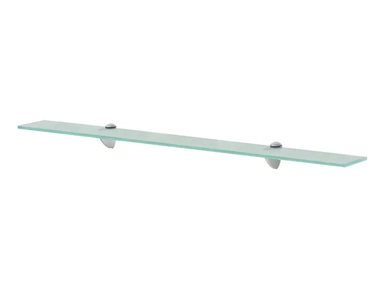 Estantes de pared 2 unidades vidrio 8 mm 90x20 cm ES30588
