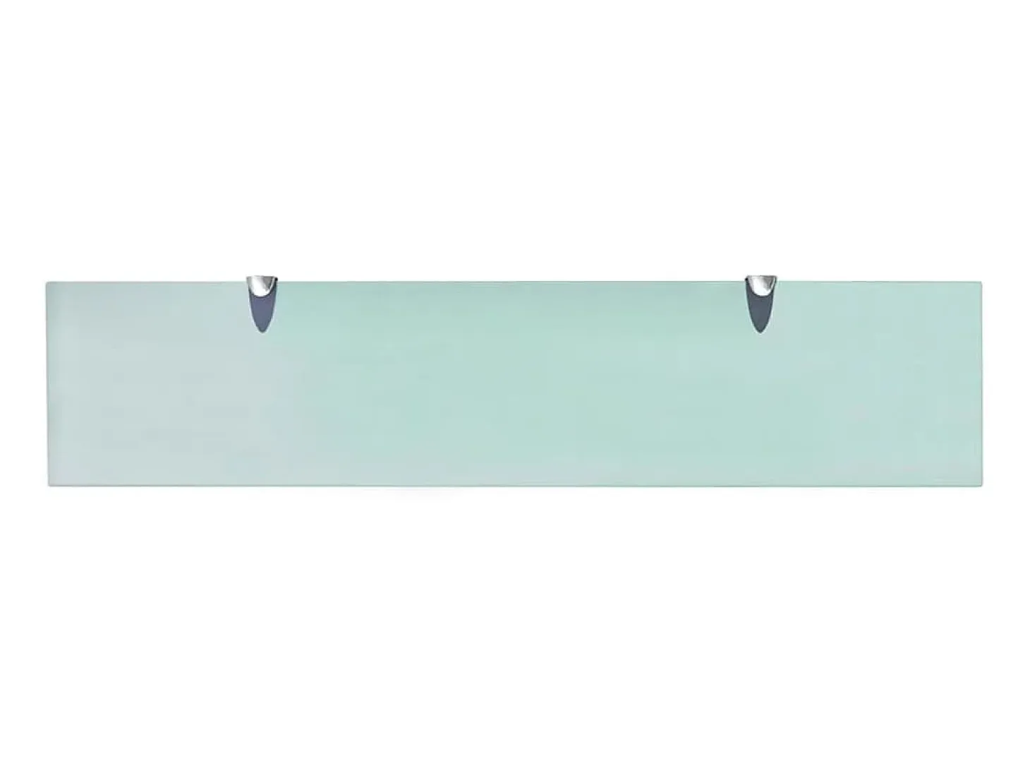 Estantes de pared 2 unidades vidrio 8 mm 90x20 cm ES30588