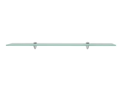 Estantes de pared 2 unidades vidrio 8 mm 90x20 cm ES30588