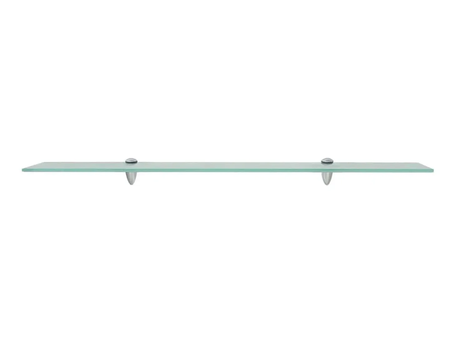 Estantes de pared 2 unidades vidrio 8 mm 90x20 cm ES30588