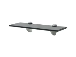 Estantes de pared 2 unidades vidrio 8 mm 30x10 cm ES32662