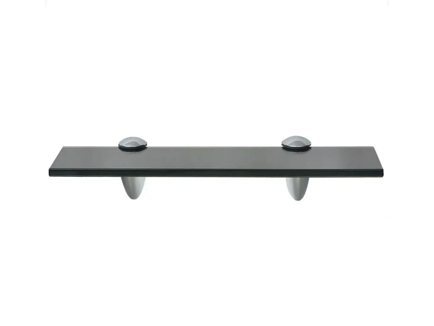 Estantes de pared 2 unidades vidrio 8 mm 30x10 cm ES32662