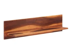 Estantes de pared 2 unidades madera maciza acacia 112x20x26 cm ES29620
