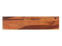 Estantes de pared 2 unidades madera maciza acacia 112x20x26 cm ES29620