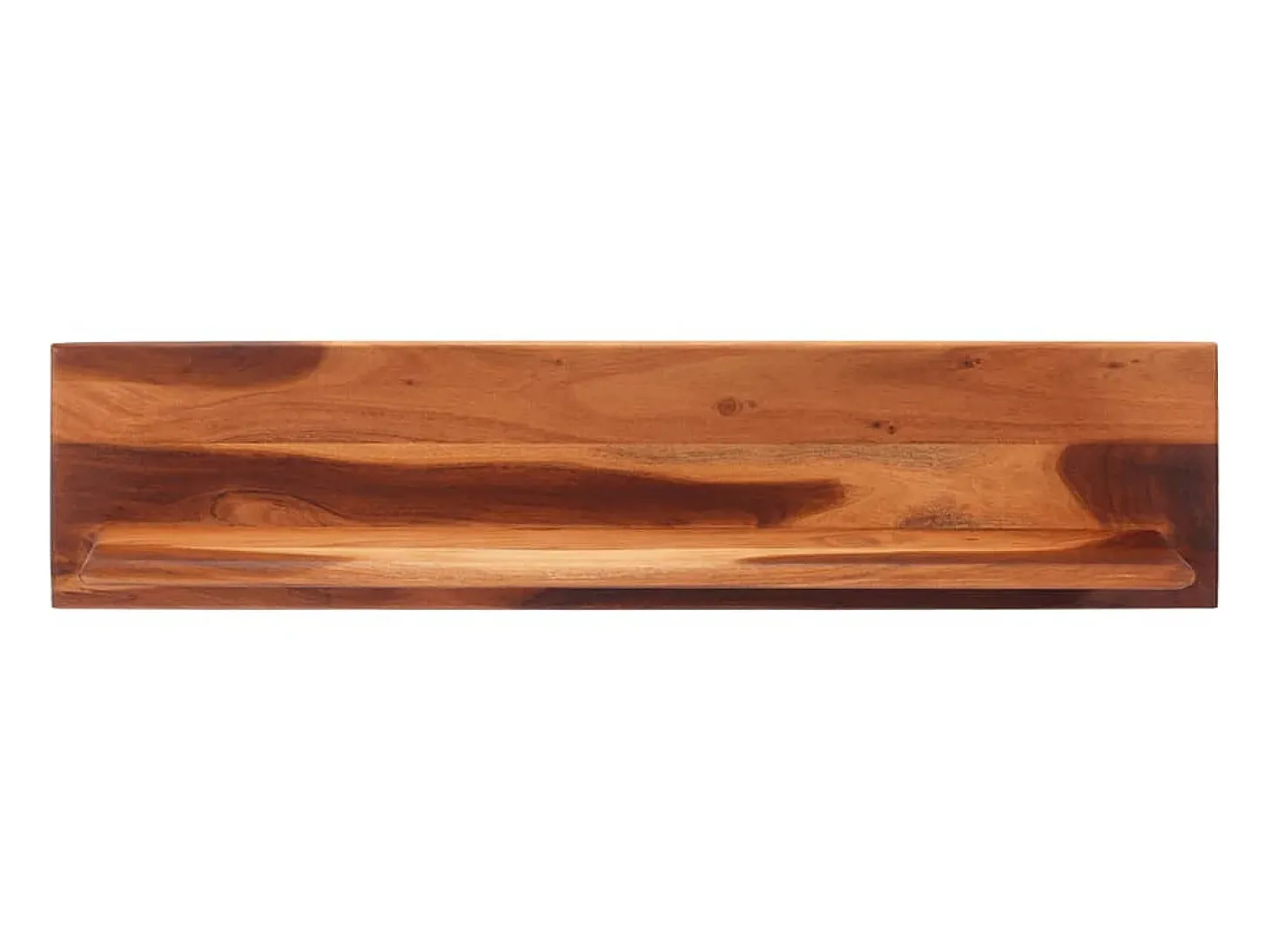 Estantes de pared 2 unidades madera maciza acacia 112x20x26 cm ES29620