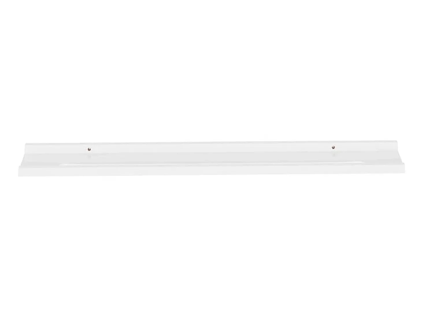 Estantes de pared 2 unidades blanco 100x9x3 cm ES74712