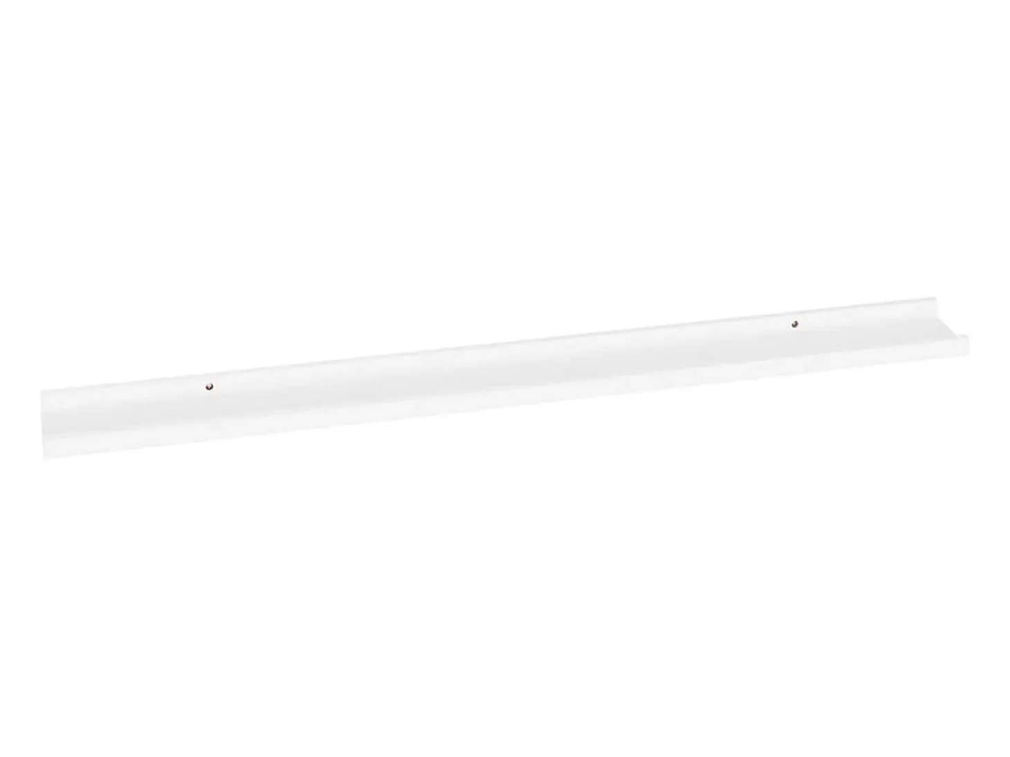 Estantes de pared 2 unidades blanco 100x9x3 cm ES74712