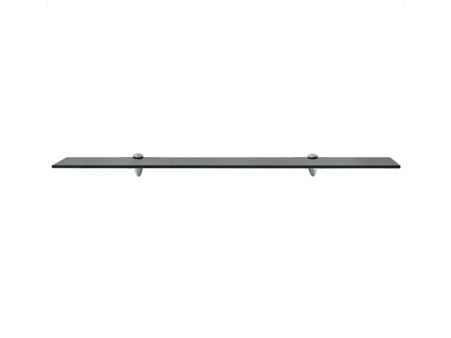 Estantes de pared 2 unidades vidrio 8 mm 90x20 cm ES32144