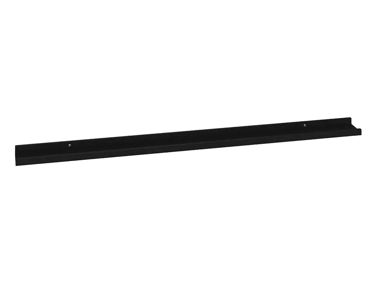 Estantes de pared 2 unidades negro 115x9x3 cm ES79406