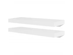 Estantes de pared 4 unidades blanco 60 cm ES46967
