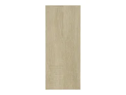 Estantes de pared cúbicos de 3 piezas, blanco y roble sonoma