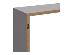 Estantes de pared cúbicos 3 piezas MDF gris