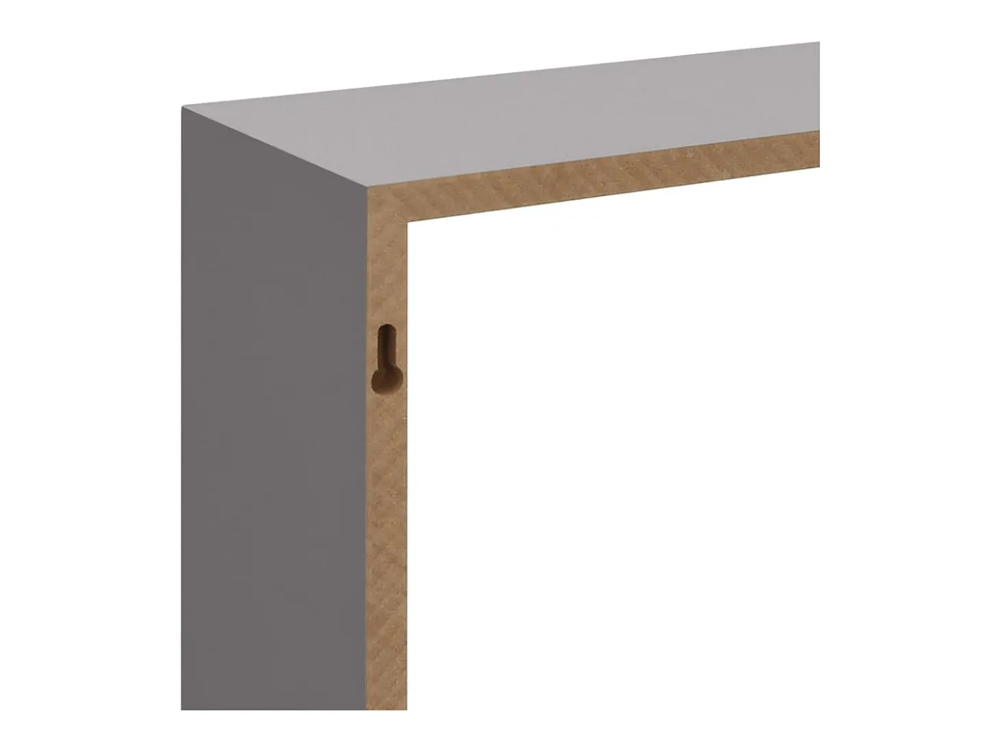 Estantes de pared cúbicos 3 piezas MDF gris