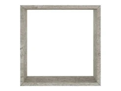 Estantes de pared cúbicos de 3 piezas, gris hormigón