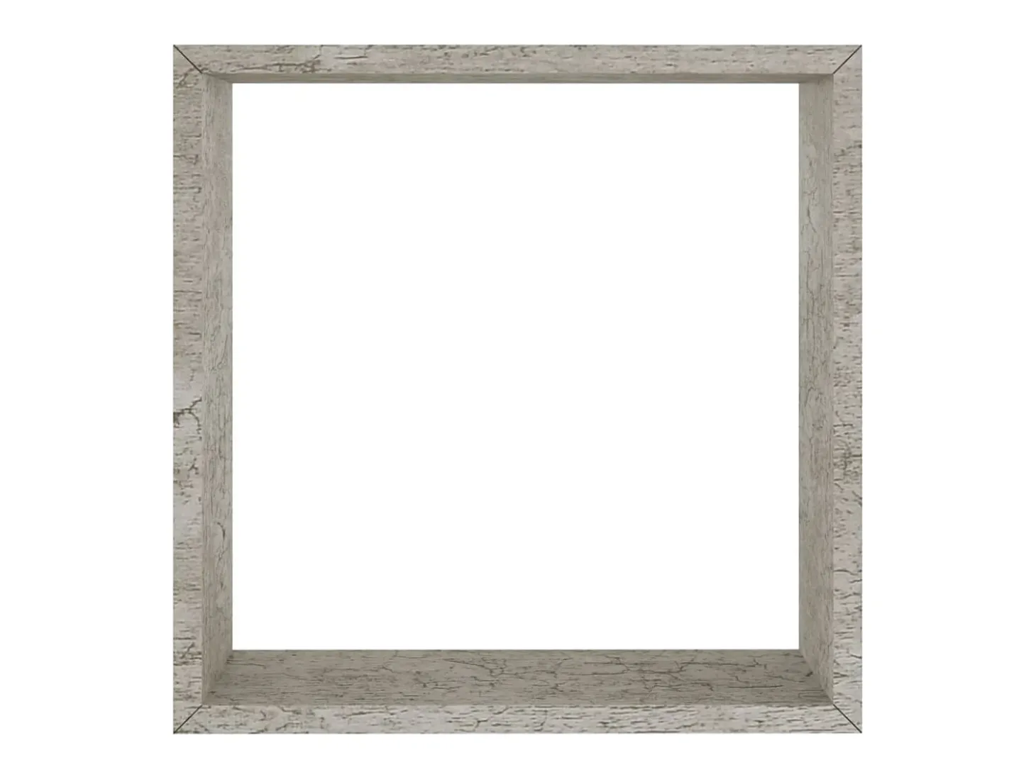 Estantes de pared cúbicos de 3 piezas, gris hormigón