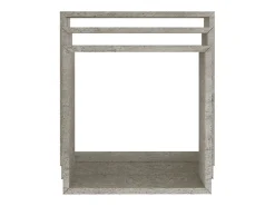 Estantes de pared cúbicos de 3 piezas, gris hormigón