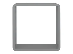 Estantes de pared cúbicos 3 piezas MDF gris