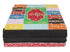 Estantes de pared con balda 3 piezas Multicolor 100 x 20 x 6 cm
