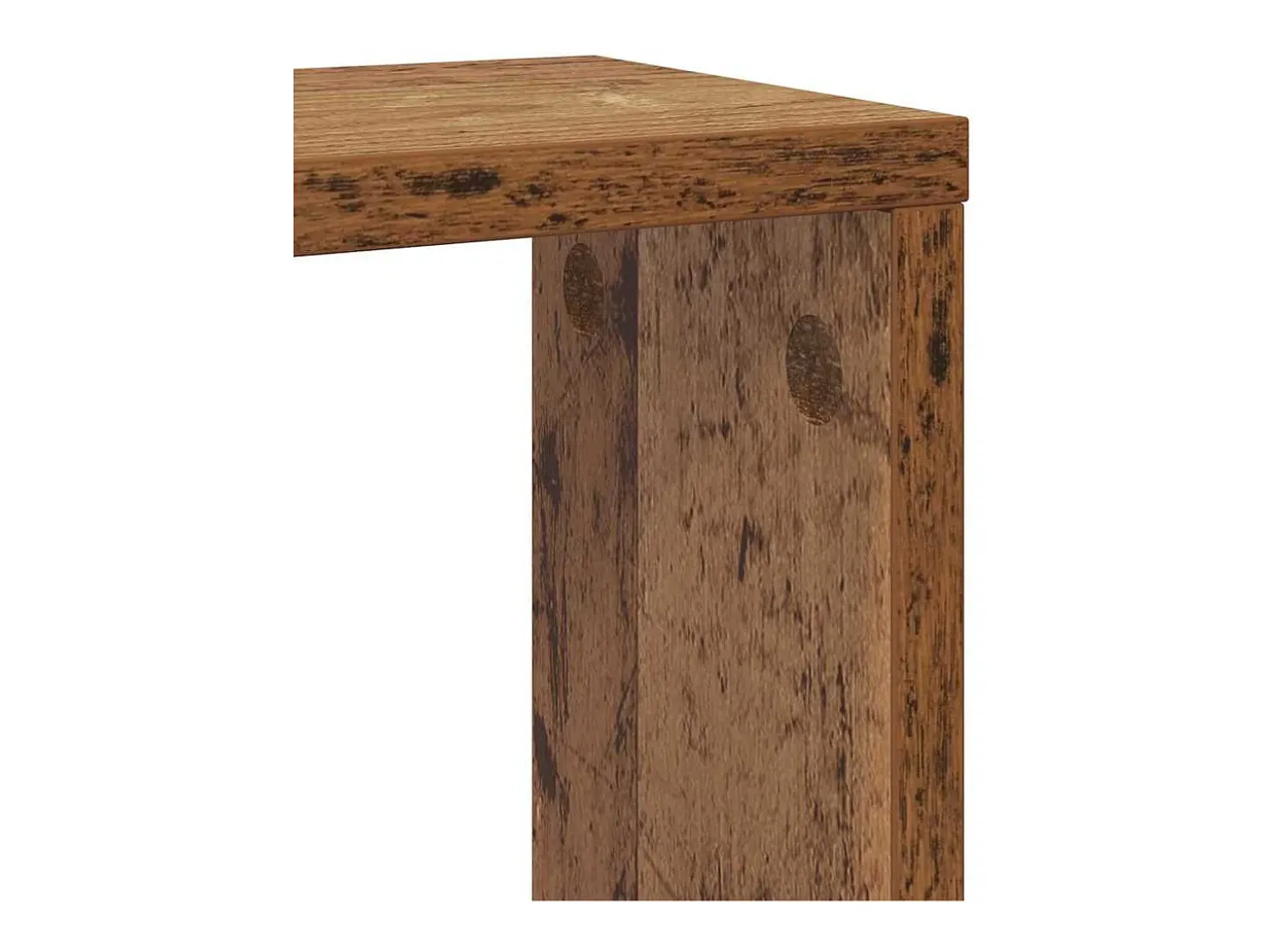 Estantes de pared con balda 2 uds Madera antigua 26 x 15 x 26 cm