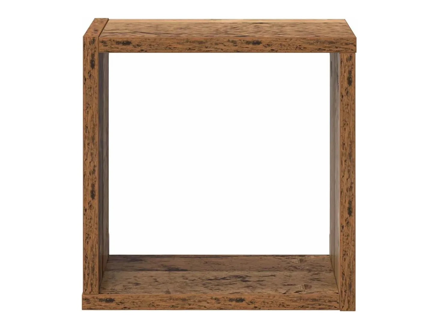 Estantes de pared con balda 2 uds Madera antigua 26 x 15 x 26 cm