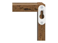Estantes de pared con balda 2 uds Madera antigua 26 x 15 x 26 cm