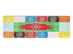 Estantes de pared con balda 2 uds Multicolor 60 x 20 x 6 cm