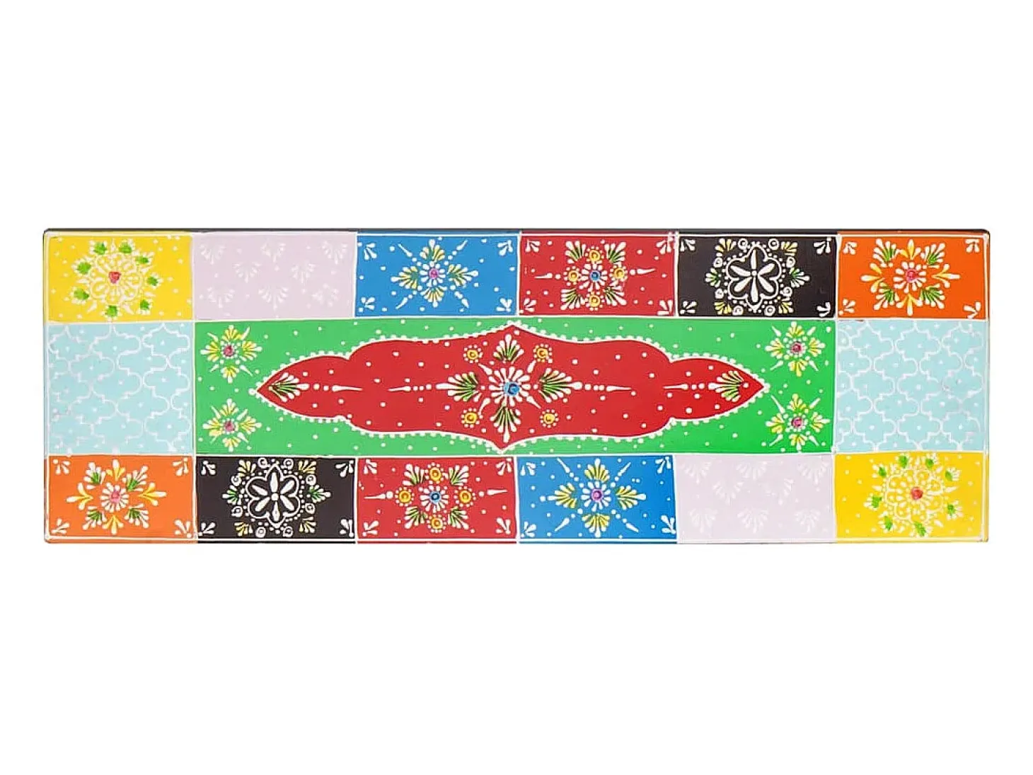 Estantes de pared con balda 2 uds Multicolor 60 x 20 x 6 cm