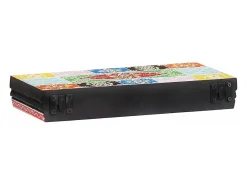 Estantes de pared con balda 2 uds Multicolor 40 x 20 x 6 cm